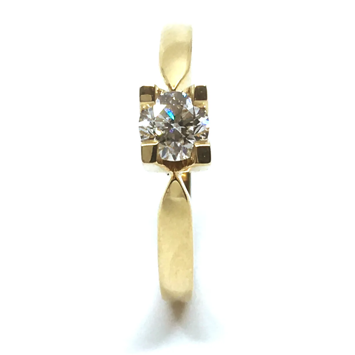 14 KT. GULD EVA RING MED BRILLANT 0,50 CT. W/SI