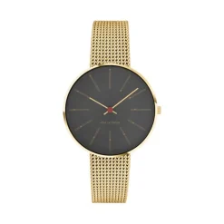 ARNE JACOBSEN BANKERS 34MM MED MESHREM MAT FORGYLDT -53109-1609