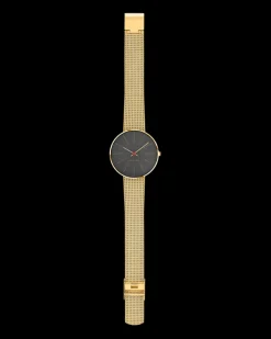 ARNE JACOBSEN BANKERS 34MM MED MESHREM MAT FORGYLDT -53109-1609