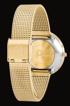 ARNE JACOBSEN BANKERS 34MM GULD MED MAT MESHREM - 53107-1609