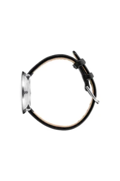 ARNE JACOBSEN CITY HALL DAME UR MED SORT LÆDERREM 34MM - 53201-1601