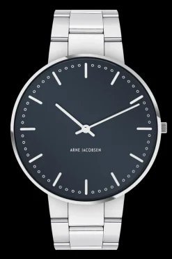 ARNE JACOBSEN CITY HALL STÅL LÆNKE OG BLÅ SKIVE - 53206-2028