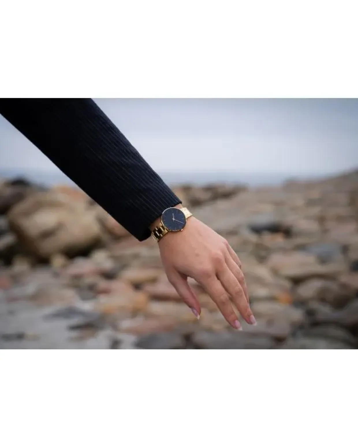 ARNE JACOBSEN CITYHALL UR FORGYLDT OXFORD BLUE 34MM -53207-1629