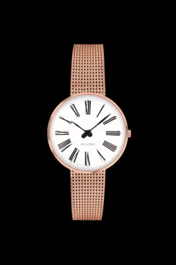 ARNE JACOBSEN ROMAN 30MM HVID SKIVE ROSA MESH LÆNKE