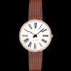 ARNE JACOBSEN ROMAN 30MM HVID SKIVE ROSA MAT MESH