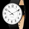 ARNE JACOBSEN UR STATION MED SORTE TAL 40MM - 53412-2001B
