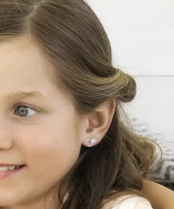 BLOMDAHL ØRERINGE BRILLIANCE HEART HOLLOW PLASTIK - 15-01121-26