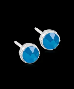 BLOMDAHL ØRERINGE PLASTIK ELECTRIC BLUE - 15-0109-36