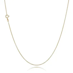 BNH ANKER RUND HALSKÆDE SØLV FORGYLDT TRÅD 0,40 50 CM - SARF04050F