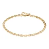 BNH ARMBÅND ANKER FACET 8 KARAT GULD 2,5 MM BRED 18 CM - A810018C