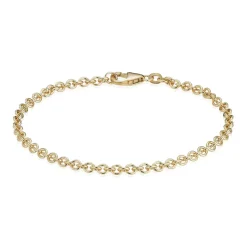 BNH ARMBÅND ANKER RUND I 14 KARAT GULD 18,5 CM - AR1407018C