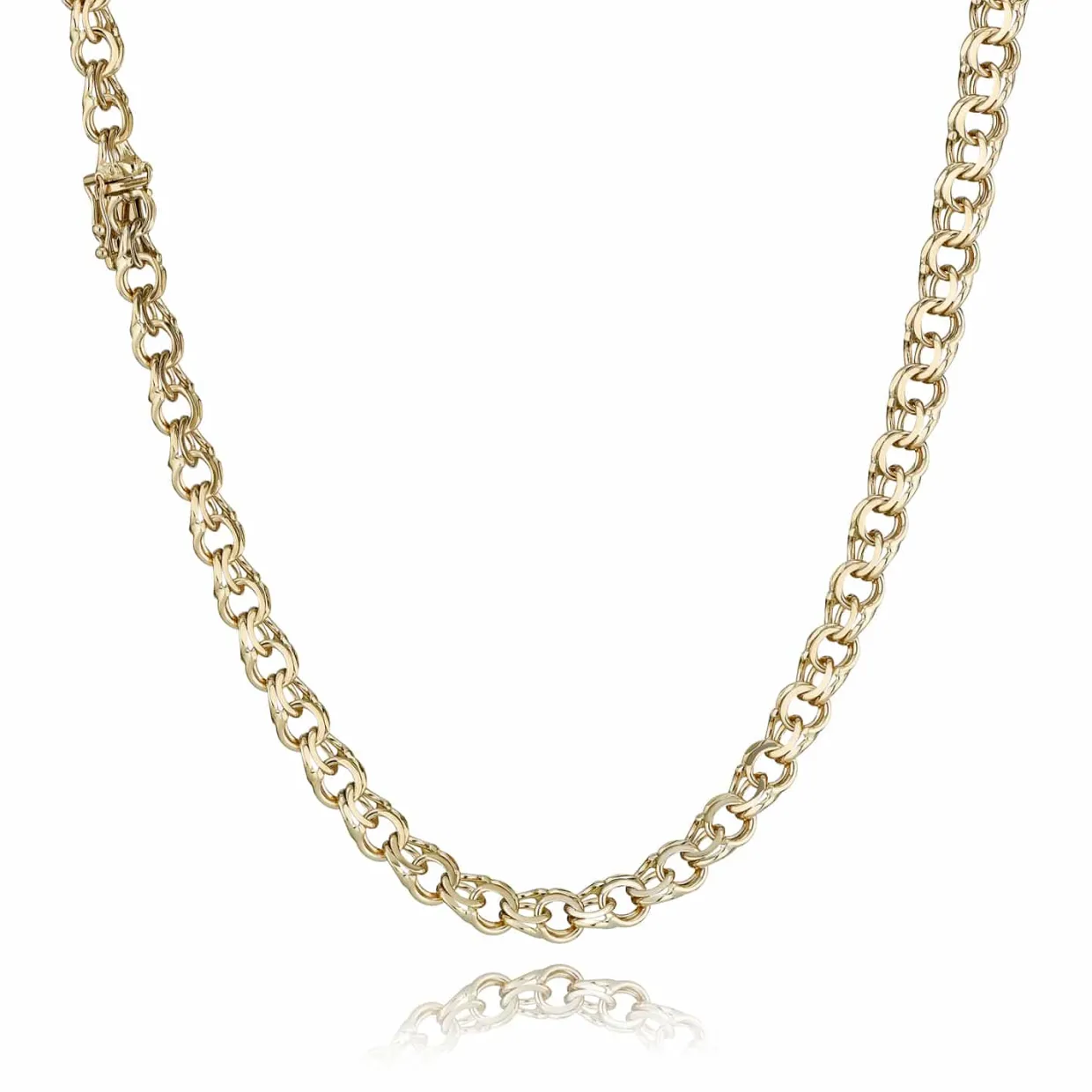 BNH BISMARK HALSKÆDE 8 KARAT GULD 6,1 MM BRED 45 CM LANG - B861045LK