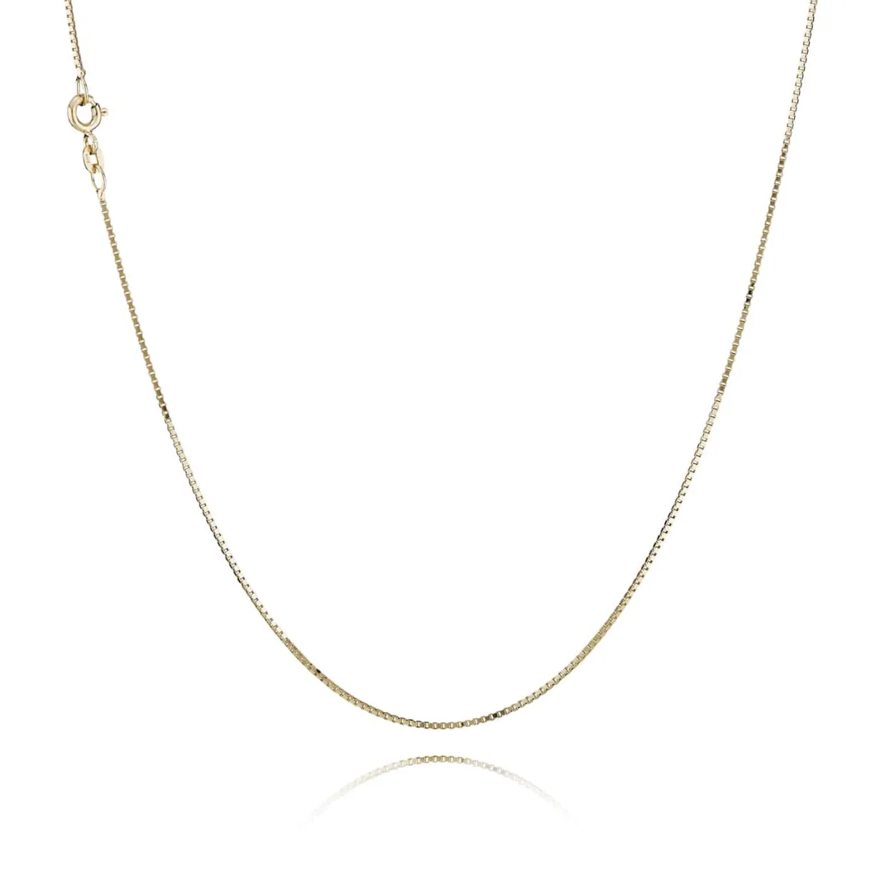 BNH HALSKÆDE 8 KARAT GULD VENEZIA 1,3 MM BRED 36 CM LANG - V813036F