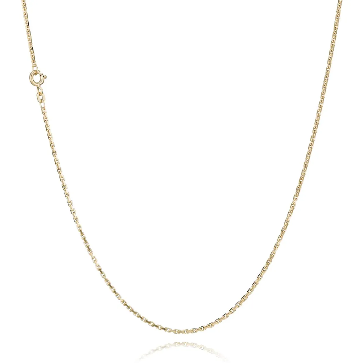 BNH HALSKÆDE ANKER FACET I 14 KARAT GULD 42 CM - A1405042F