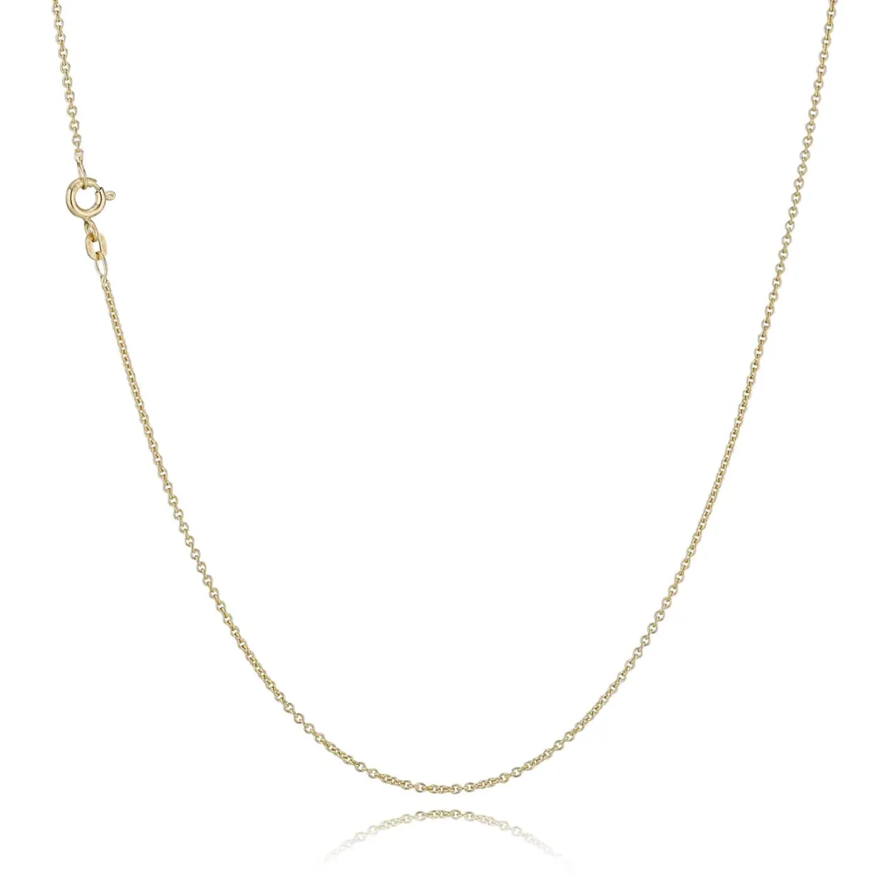 BNH HALSKÆDE ANKER RUND I 8 KARAT GULD 60 CM - AR803060F