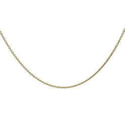 BNH HALSKÆDE RUND ANKER 8 KARART GULD 36 CM - AR804036F