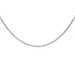 BNH HALSKÆDE RUND ANKER SØLV RHODINERET 90 CM - SARR05090F