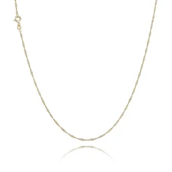 BNH HALSKÆDE SINGAPORE I 14 KARAT GULD 50 CM - SGP1415050F