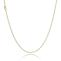 BNH HVEDE HALSKÆDE 14 KARAT GULD 1,3 MM BRED 50 CM - H1413050C