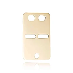 BNH ID PLADE LILLE 8 KARAT GULD 14x20 MM - ID8050L