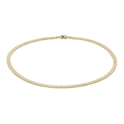 BNH MURSTENS HALSKÆDE FEM RÆKKER 14 KARAT GULD - M140545LK