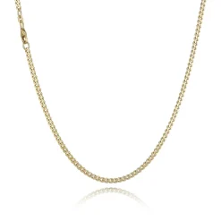 BNH PANSER 14 KARAT GULD HALSKÆDE 42 CM - P1407542C