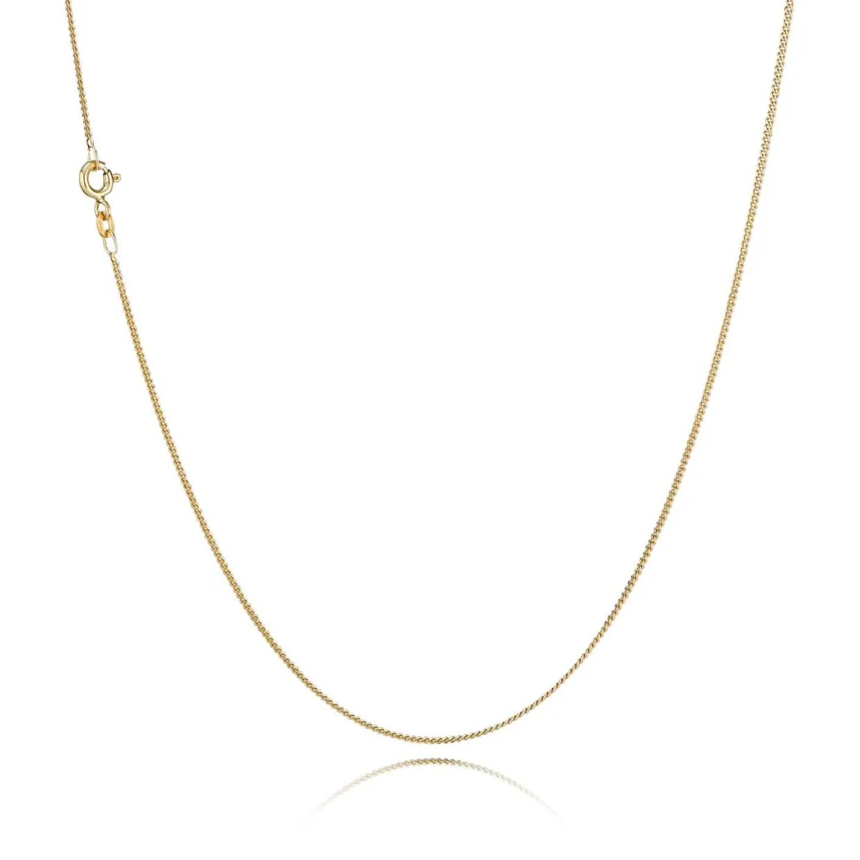 BNH PANSER FACET HALSKÆDE 14 KARAT GULD 0,35 TRÅD 45 CM - P1403545F