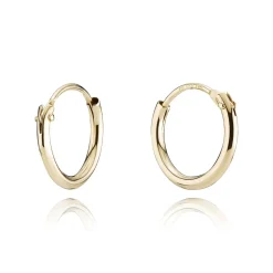 BNH ØRERINGE CREOL 14 KARAT GULD 15 MM - CR1413015