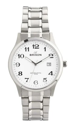 BRIXON UR HERRE TITAN MED LÆNKE OG SAFIRGLAS - 11931H/1