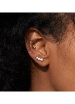 BYBIEHL AURA EARCLIMBERS SMALL SØLV ØRERING MED PERLE - 4-3901WP-R