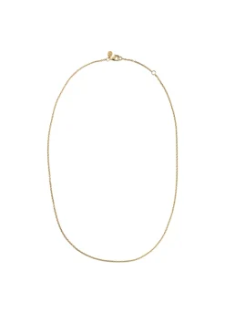 BYBIEHL CLASSIC HALSKÆDE 45 CM SØLV FORGYLDT - 3-1501-GP-45