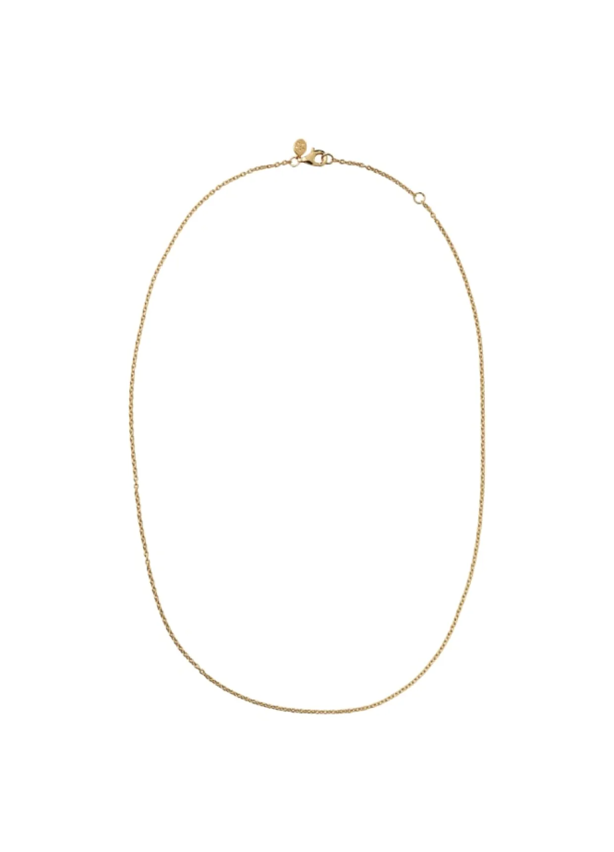 BYBIEHL CLASSIC HALSKÆDE 45 CM SØLV FORGYLDT - 3-1501-GP-45