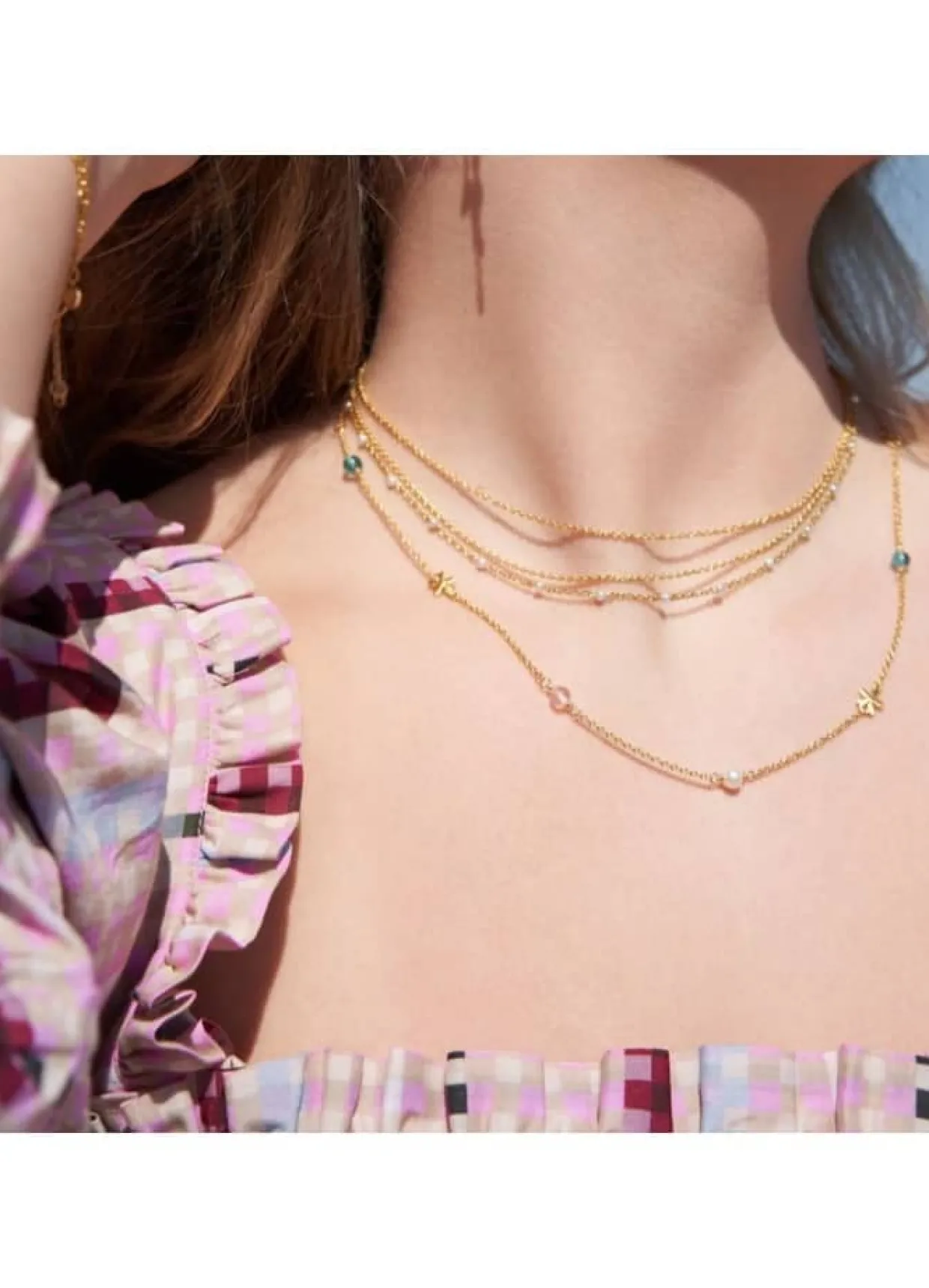 BYBIEHL CLASSIC HALSKÆDE 45 CM SØLV FORGYLDT - 3-1501-GP-45