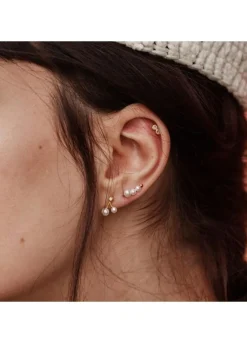 BYBIEHL COCO CHERRY ØRERINGE SØLV MED PERLE - 4-3305WP-R