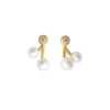 BYBIEHL COCO CHERRY SØLV FORGYLDT ØRERINGE MED PERLE - 4-3305WP-GP