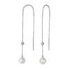 BYBIEHL COCO ØRERINGE SØLV MED FERSKVANDSPERLER OG SYNTETISK ZIRKONIA- 4-3304WP-R