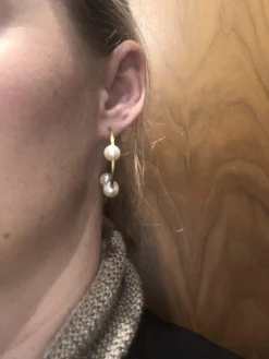 BYBIEHL EMILY ØRERINGE HOOPS FORGYLDT - 4-4704WP-GP