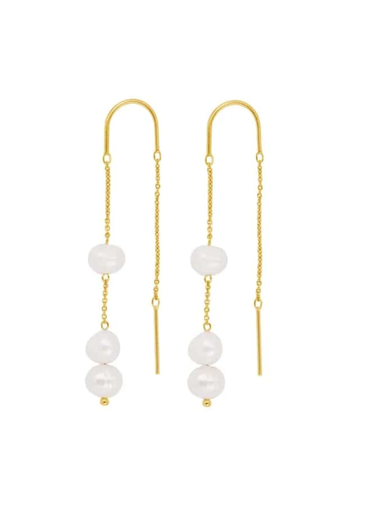 BYBIEHL EMILY SELECT STRING ØRERINGE FORGYLDT - 4-4703WP-GP