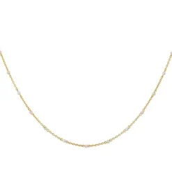 BYBIEHL HALSKÆDE SØLV FORGYLDT SCARLETT - 3-3401PA-GP