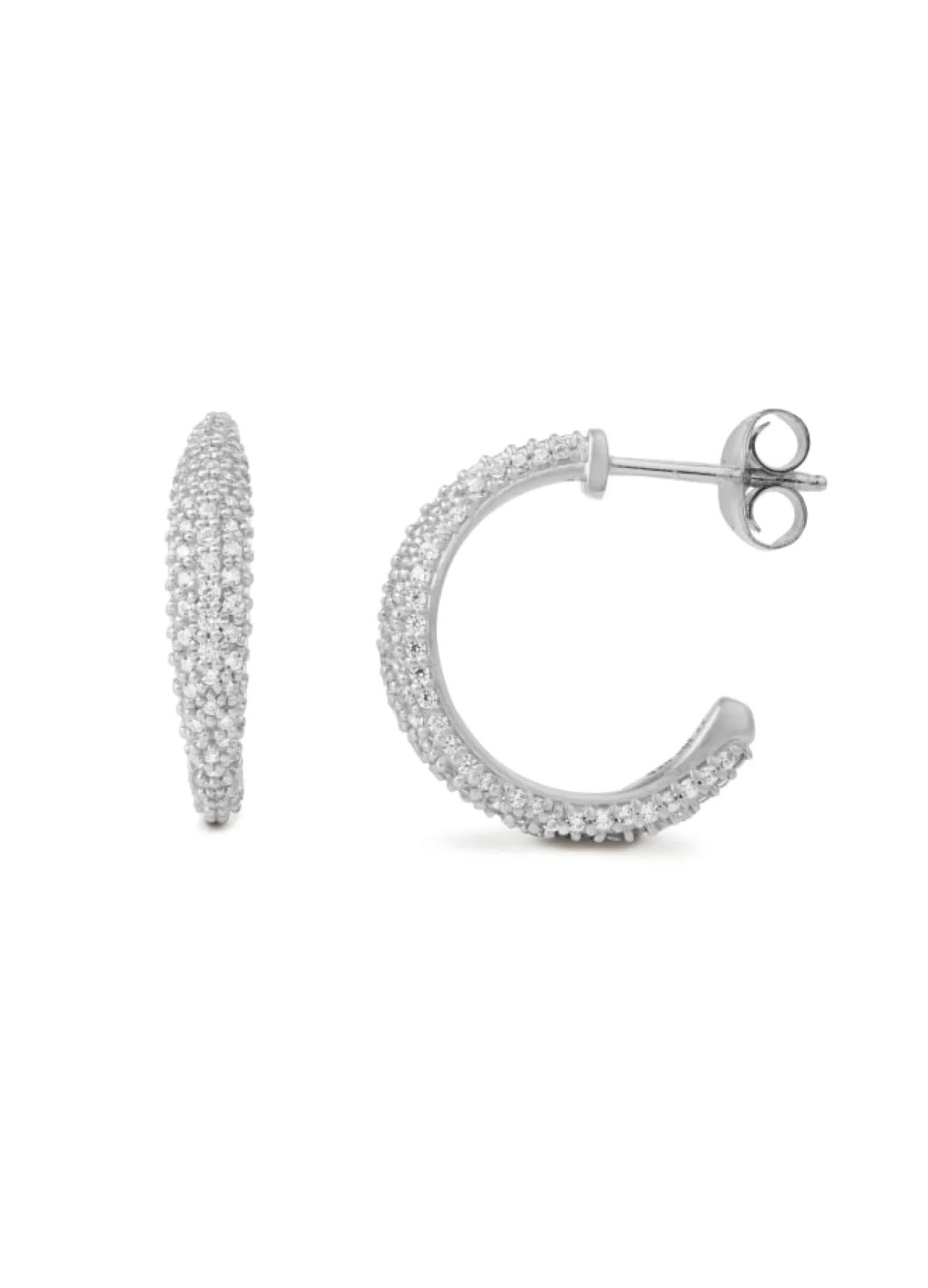 BYBIEHL OCEAN FLOW ØRERINGE SØLV MED SYNTETISK ZIRKONIA – 4-4206A-R