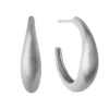 BYBIEHL OCEAN FLOW SØLV ØRERINGE HOOPS - 4-4202-R