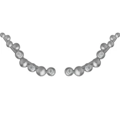 BYBIEHL PEBBLES ØRERINGE SØLV MED SYNTETISK ZIRKONIA - 4-3807A-R