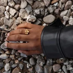 BYBIEHL PEBBLES RING FORGYLDT SØLV - 5-3801A-GP