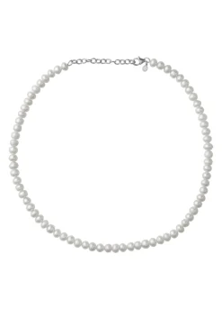 BYBIEHL PERLE HALSKÆDE MED SØLV - 3-1508-R