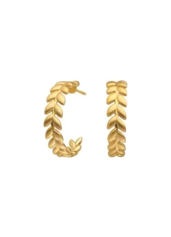 BYBIEHL ØRERINGE SØLV FORGYLDT HOOP SEASON - 4-3502-GP