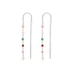 BYBIEHL SCARLETT EARHANGERS COLORS I SØLV - 4-3402M-R