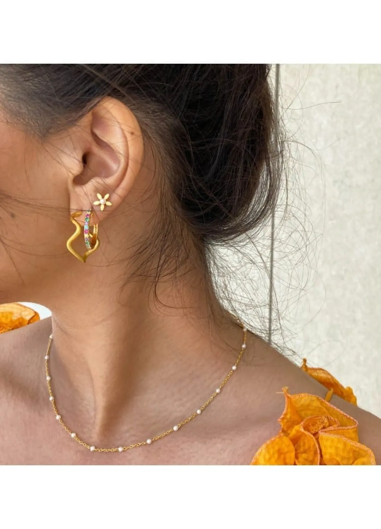 BYBIEHL SCARLETT HALSKÆDE SØLV FORGYLDT - 3-3401WP-GP