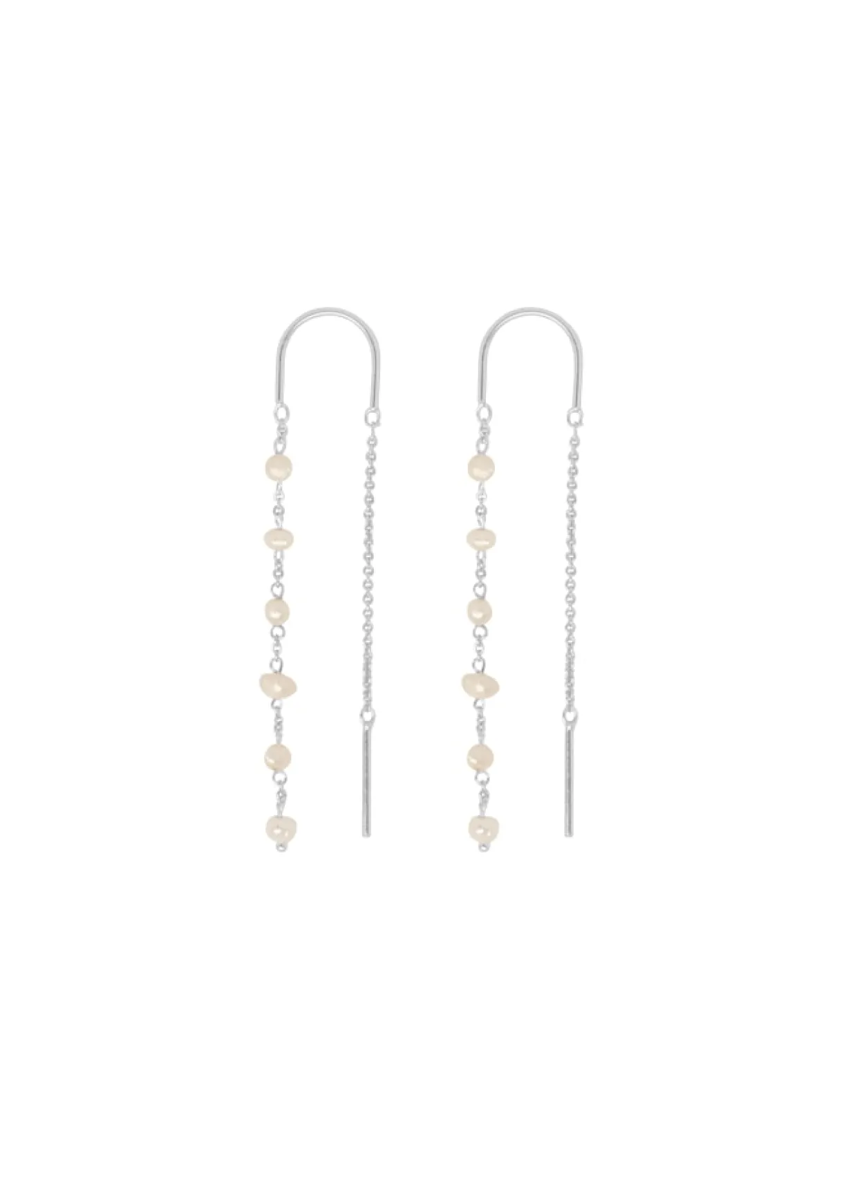 BYBIEHL SCARLETT SØLV ØRERINGE MED PERLER - 4-3402WP-R