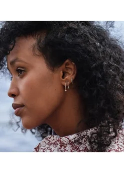 BYBIEHL SPARKLE HOOPS MINI DANGLING STONES - 4-034A-GP