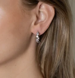 BYBIEHL STARDUST HOOPS SØLV ØRERING - 4-4605A-R